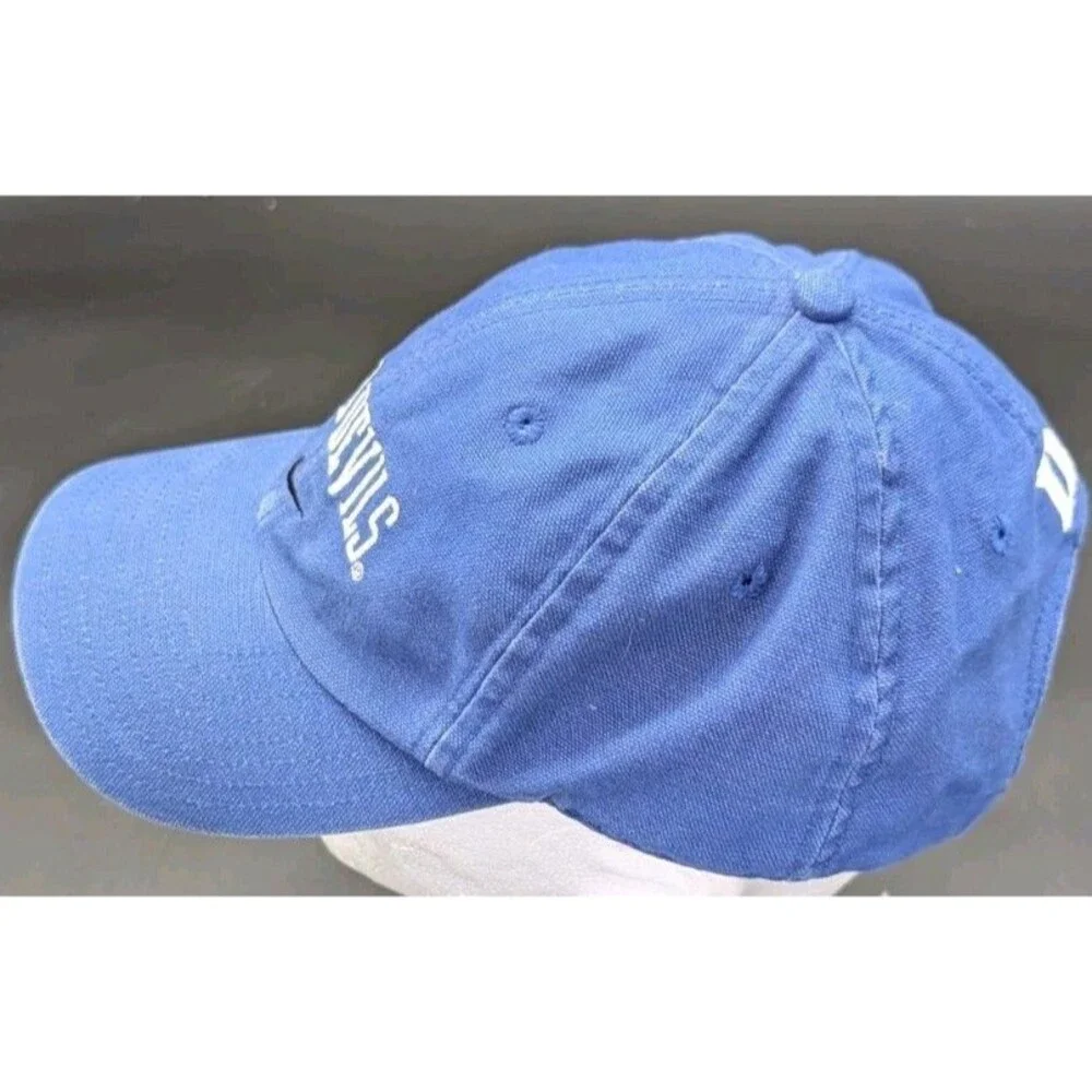 Vintage Nike Duke Blue Devils Hat Mens Strapback Blue Center Swoosh Y2K NCAA